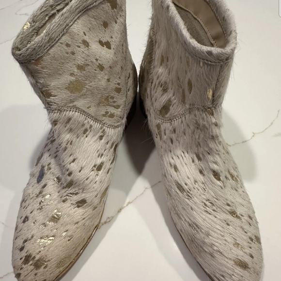 Coconuts by Matisse Pronto Calf Hair Leathet Ankle Boots Booties Western Size 8 - Picture 4 of 8